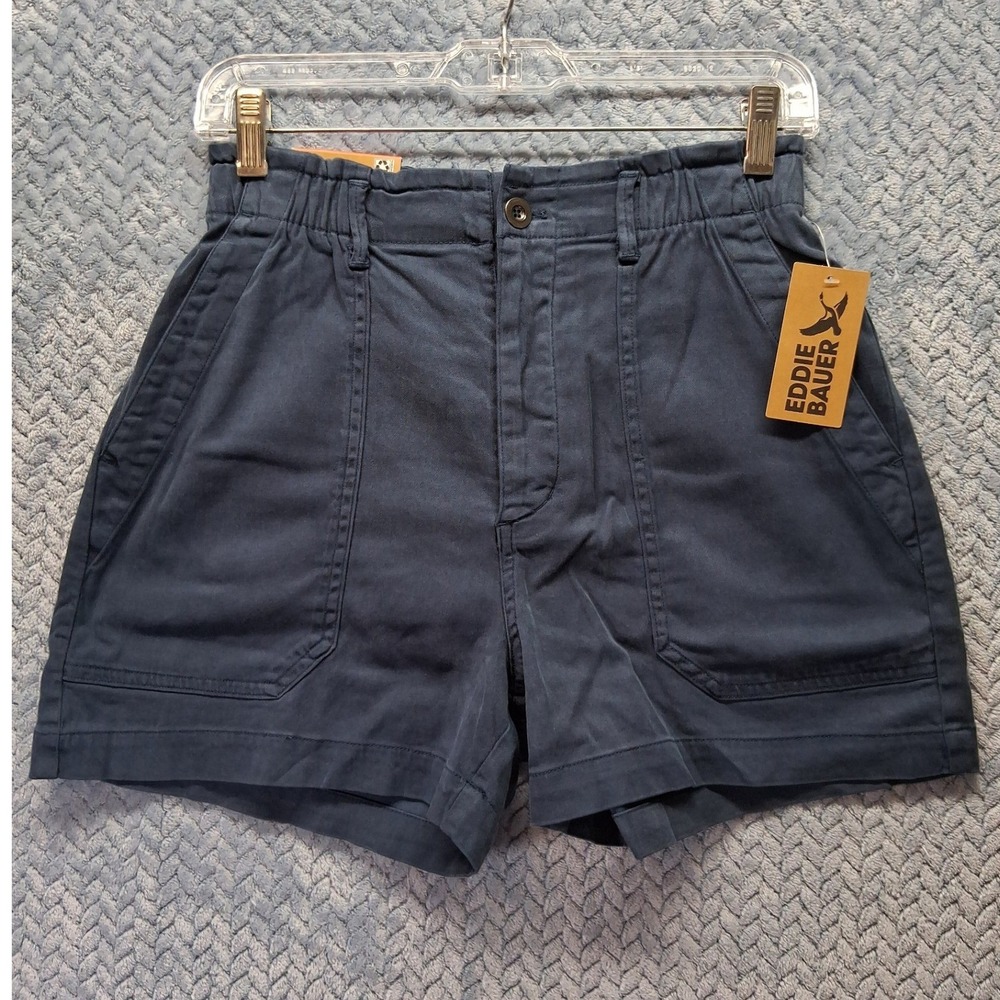 NWT Eddie Bauer Women's Light Relaxed Fit Everyday Paperbag Waist Short Size XS